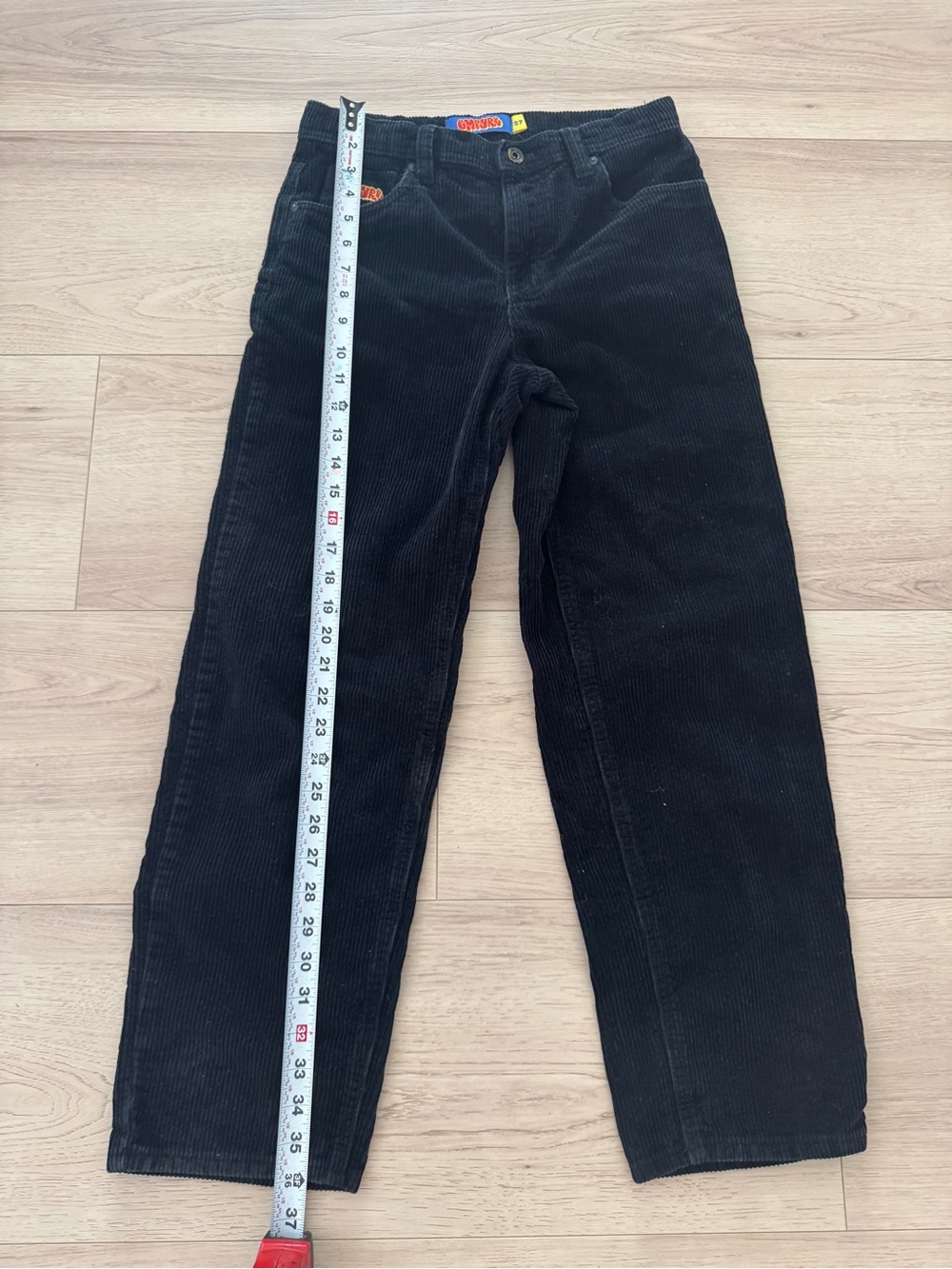 Empyre Black Corduroy Kids Casual Skate Pants